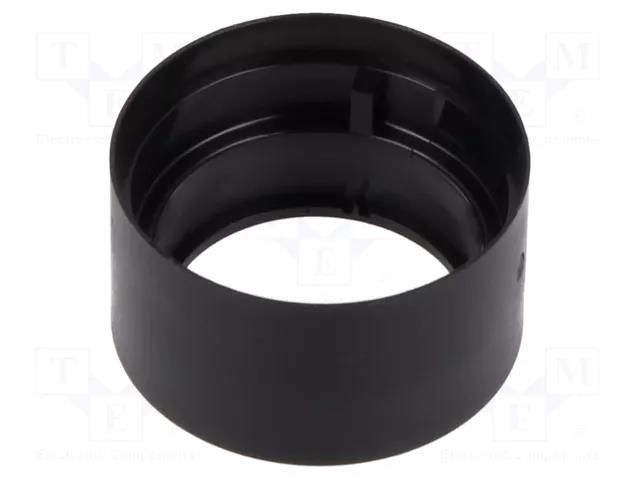 Cover plate; 61; Ø15.8mm; Body: black; plastic EAO 61-9210.0