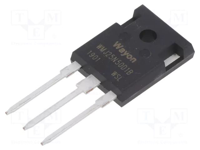 Transistor: N-MOSFET; unipolar; 500V; 25A; TO247-3 WAYON WMJ25N50D1B-CYG