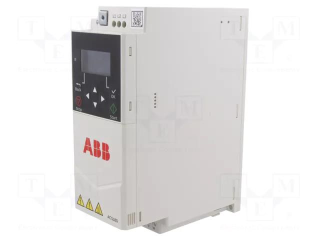 Vector inverter; 2.2kW; 3x400VAC; 3x380÷480VAC; 0÷599Hz; 5.6A ABB ACS180-04S-05A6-4