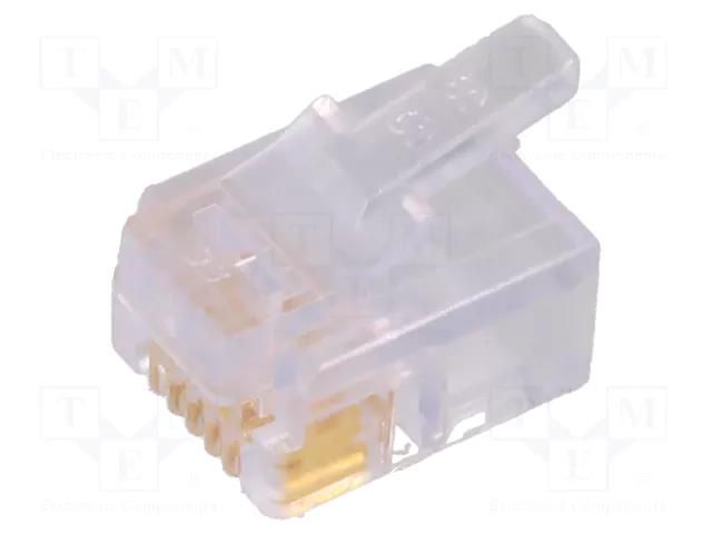 Connector: RJ12; plug; PIN: 6; 6p6c; for cable; IDC; straight BEL FUSE 937-SP-3066