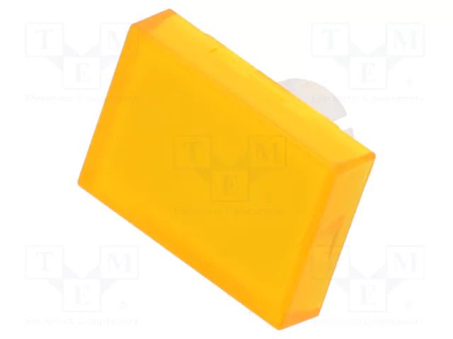 Actuator lens; 22mm; 61; transparent,yellow; plastic EAO 61-9331.4