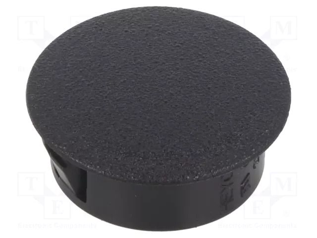 Stopper; H: 11.5mm; Wall thick: 0.8÷1.6mm; black; polyamide KEYSTONE KEYS8607