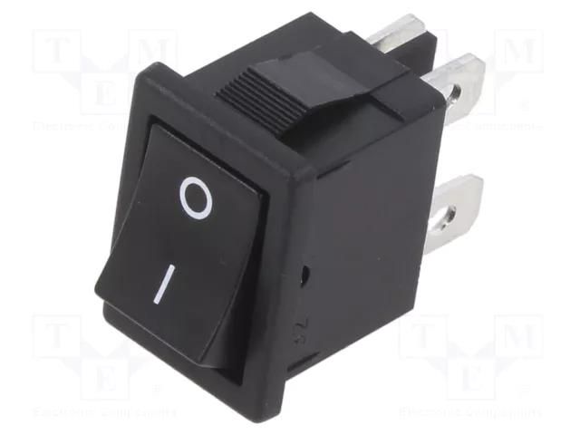 ROCKER; DPST; Pos: 2; ON-OFF; 6A/250VAC; black; none; CW; Body: black NKK SWITCHES CWSB21AA2F