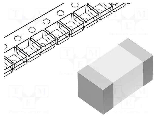 Fuse: fuse; 500mA; 350VAC; 250VDC; quick blow; ceramic; SMD EATON/BUSSMANN TR-1245UMFF500-R
