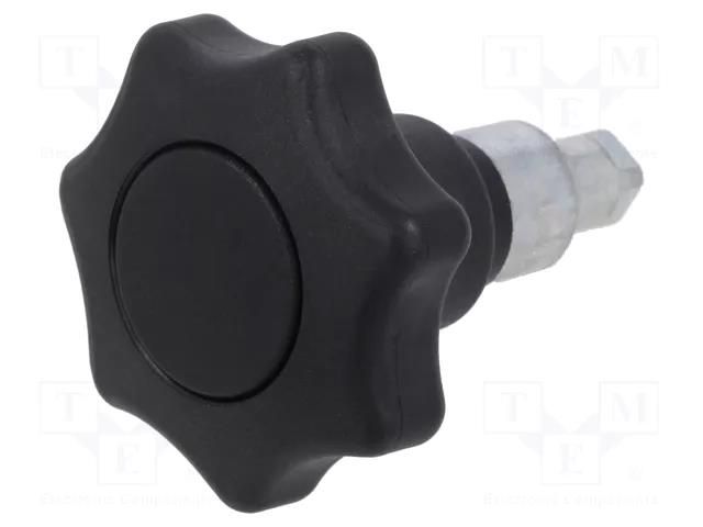 Lock; cast zinc; 50mm; Kind of insert bolt: with thumbwheel ELESA+GANTER GN115-SG-50