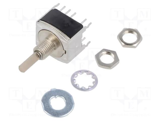 Switch: rotary; Pos: 3; 0.1A/28VAC; 0.1A/28VDC; Poles number: 2 NKK SWITCHES MRB24B