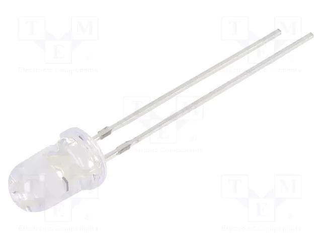 LED; UV; 30°; 14mA; 320mW; λd: 400÷410nm; 5÷20VDC; THT; Front: convex OPTOSUPPLY OSV5DL5A31A-CR14