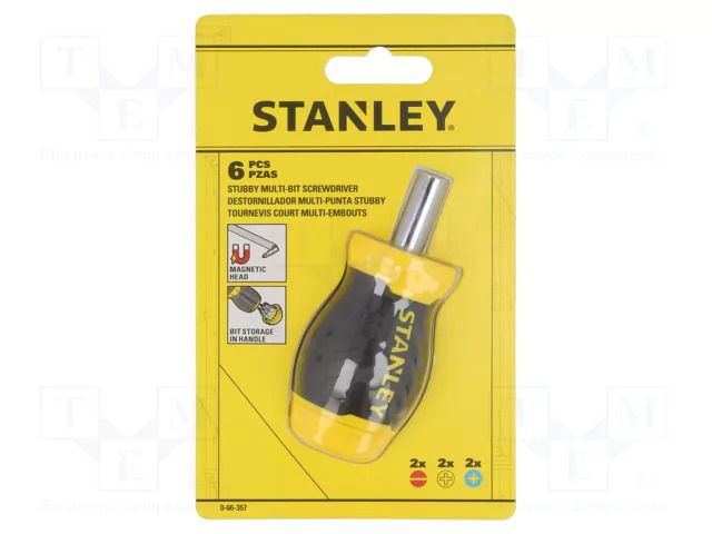7pcs; Screwdriver: universal-set STANLEY STL-0-66-357