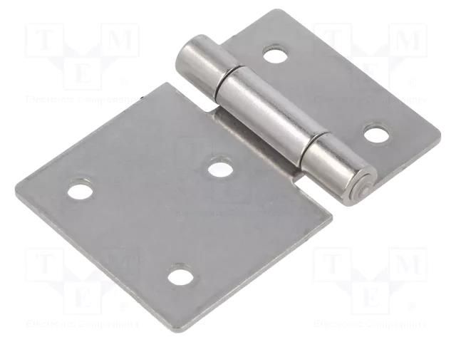 Hinge; Width: 75mm; stainless steel; H: 50mm ELESA+GANTER GN136NI75-50-B