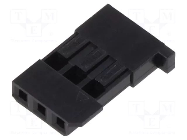 Connector: wire-wire/PCB; plug; female; PIN: 3; 3A; 250V; crimped HSM H2555-03PYFB00R