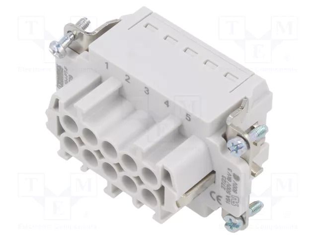 Connector: HDC; contact insert; female; PIN: 10; 16A; 500V; HEAVYCON PHOENIX CONTACT HC-B10-I-PT-F