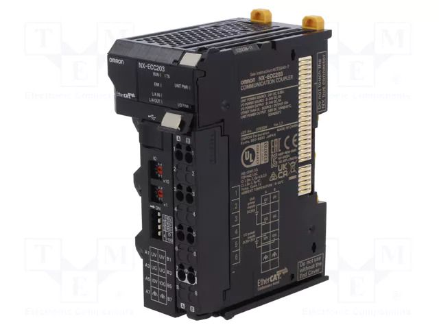 Module: communication; 0÷55°C; IP20; NX; 24VDC; EtherCAT slave OMRON NX-ECC203