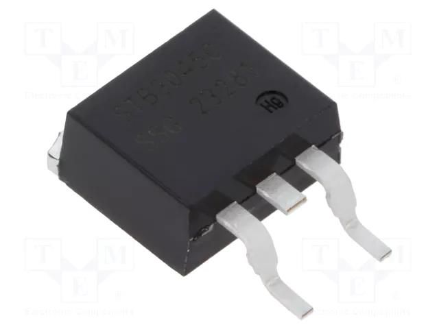 Diode: Schottky rectifying; D2PAK; SMD; 45V; 30A; reel,tape SMC DIODE SOLUTIONS STB3045CTR-SMC