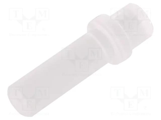 Fiber for LED; Ø3mm; L: 9.5mm; round; Front: flat; straight; PLP1 BIVAR PLP1-375-F