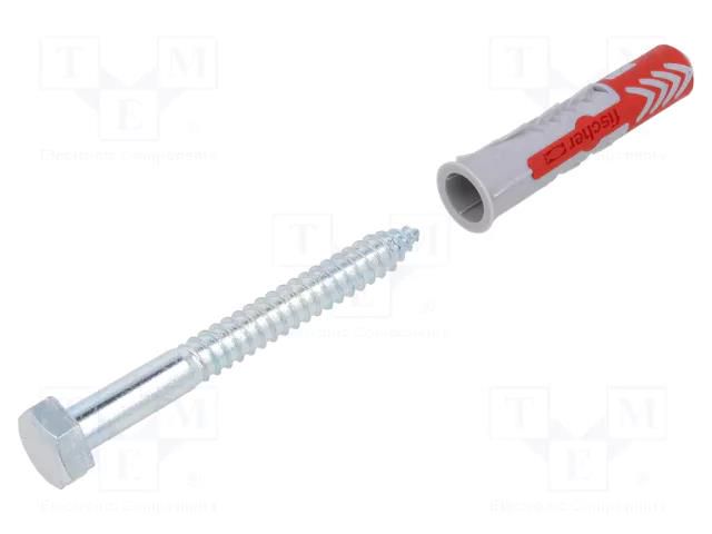 Plastic anchor; with screw; 14x70; DUOPOWER; 8pcs; 14mm FISCHER FISCHER-538249