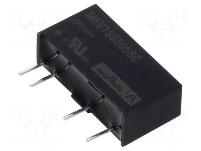 Converter: DC/DC; 1W; Uin: 4.5÷5.5VDC; Uout: 5VDC; Iout: 200mA; SIP Murata Power Solutions MEV1S0505SC