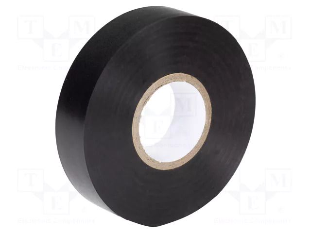 Tape: electrical insulating; W: 19mm; L: 20m; Thk: 0.13mm; black PARTEX PA-IT-1-0
