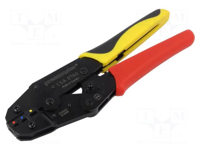 Tool: for crimping; insulated connectors,insulated terminals PRESSMASTER PR.CSA0760