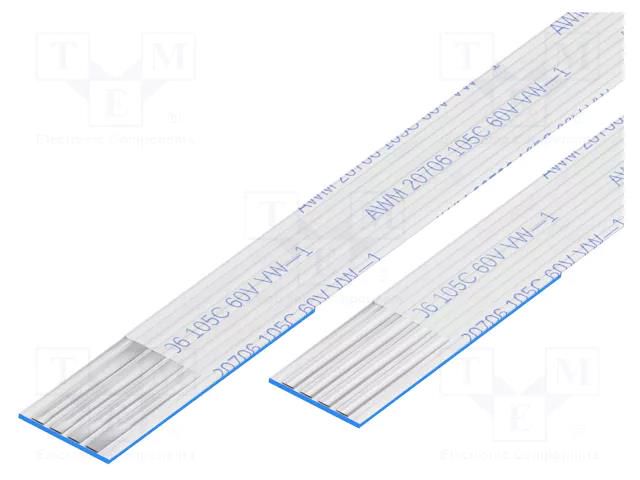 FFC tape; Cores: 4; Tape ph: 1mm; L: 50mm; 1A; 60V; Plating: tinned GCT 10-04-A-0050-C