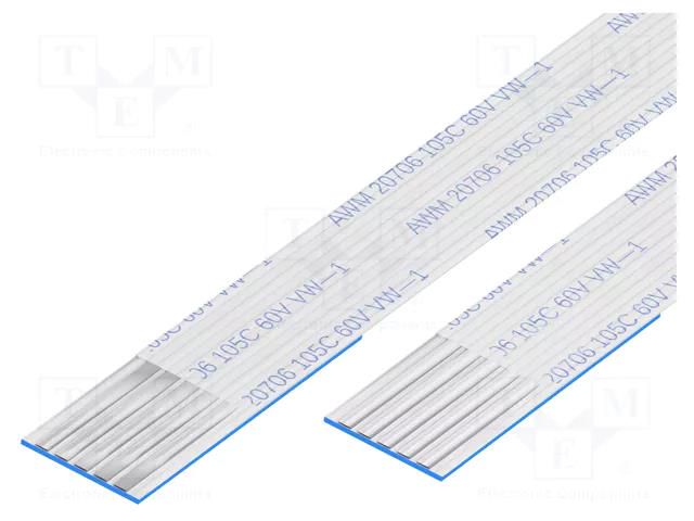 FFC tape; Cores: 5; Tape ph: 1mm; contacts on the same side; 60V GCT 10-05-A-0177-C