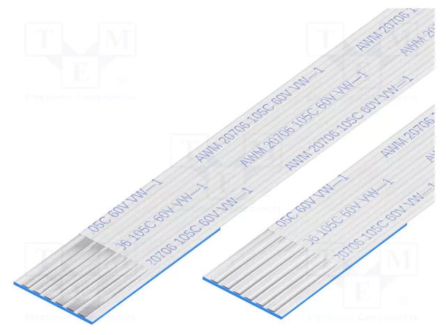 FFC tape; Cores: 6; Tape ph: 1mm; L: 76mm; 1A; 60V; FFC10-TIN GCT 10-06-A-0076-C