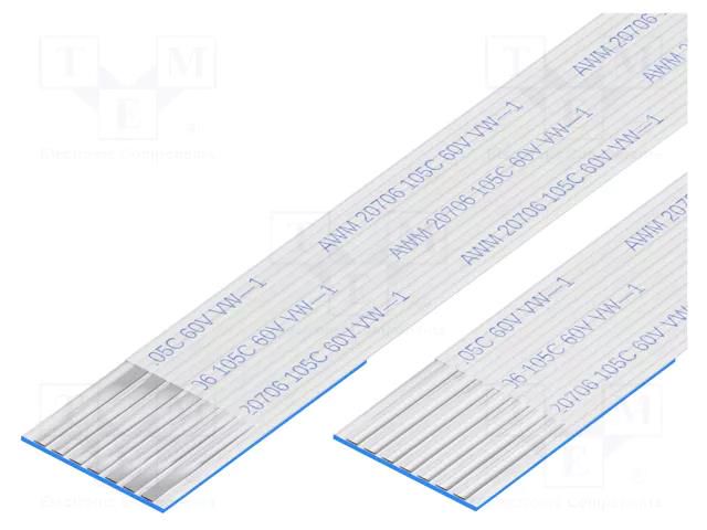 FFC tape; Cores: 7; Tape ph: 1mm; contacts on the same side; 60V GCT 10-07-A-0152-C