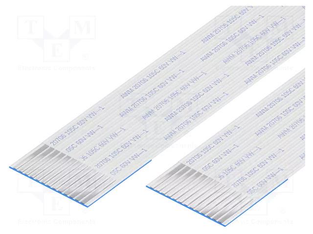 FFC tape; Cores: 13; Tape ph: 1mm; contacts on the same side; 60V GCT 10-13-A-0152-C