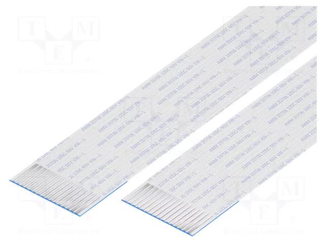 FFC tape; Cores: 16; Tape ph: 1mm; L: 50mm; 1A; 60V; FFC10-TIN GCT 10-16-A-0050-C
