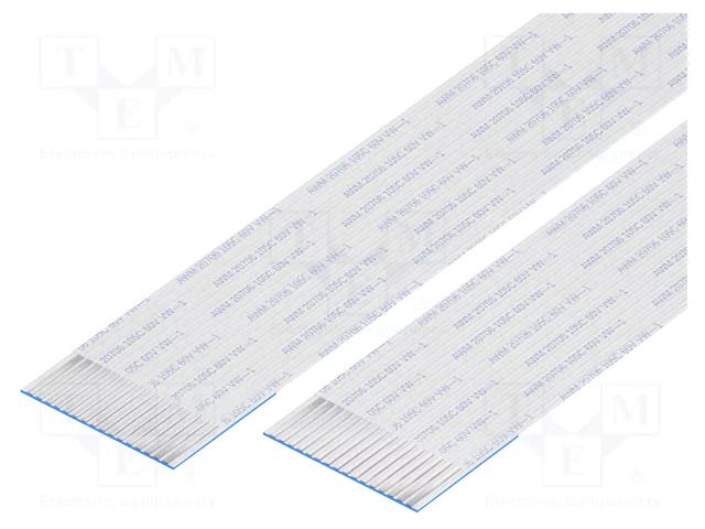 FFC tape; Cores: 16; Tape ph: 1mm; L: 304mm; 1A; 60V; FFC10-TIN GCT 10-16-A-0304-C