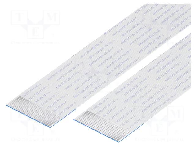 FFC tape; Cores: 19; Tape ph: 1mm; L: 228mm; 1A; 60V; Plating: tinned GCT 10-19-A-0228-C
