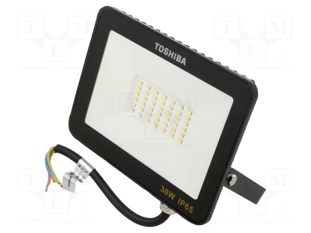 Lamp: LED flood light; 30W; 230VAC; neutral white; 120°; 4000K TOSHIBA LED LIGHTING 4711112384006