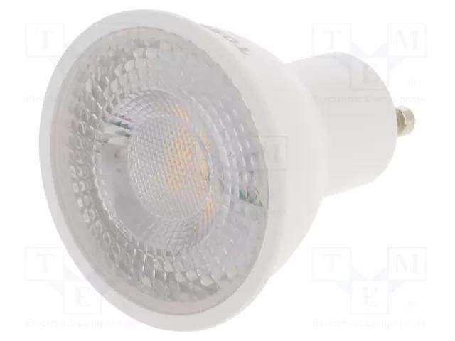 LED lamp; warm white; GU10; 230VAC; 560lm; 7W; 38°; 3000K; CRImin: 80 TOSHIBA LED LIGHTING 4711112384938