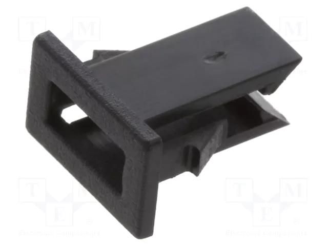 LED holder; one-piece; black; UL94V-2; L: 8.4mm; polyamide BIVAR C-R25-SR