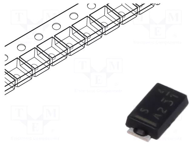 Diode: Schottky rectifying; CE (SC110B); SMD; 40V; 3A; reel,tape SHINDENGEN D3CE4S-5063R