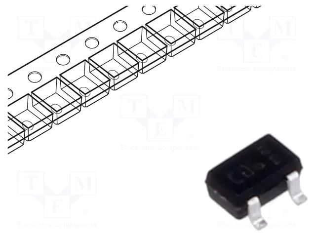 Diode: TVS array; 38V; 3A; 170W; bidirectional,double; SOT323-3L STMicroelectronics ESDCAN06-2BWY