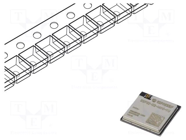 Module: IoT; Bluetooth: BLE; WiFi; external; IEEE 802.11b/g/n; SMD ESPRESSIF ESP32S3-MINI-1U-8