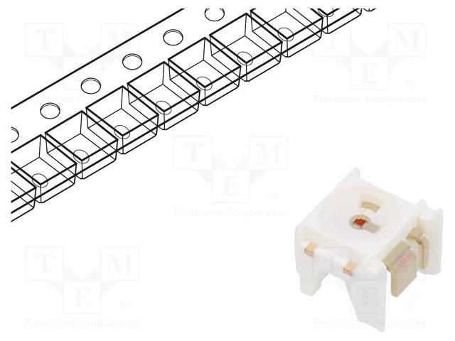 LED; SMD; PLCC2; amber; 25.3÷50.2lm; 7100÷18000mcd; 4.6x4.6x3.8mm ams OSRAM LAB6SP-EAFB-24G3R3