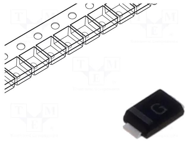 Diode: Schottky rectifying; SOD323HE; SMD; 40V ROHM SEMICONDUCTOR RB160VAM-40TR