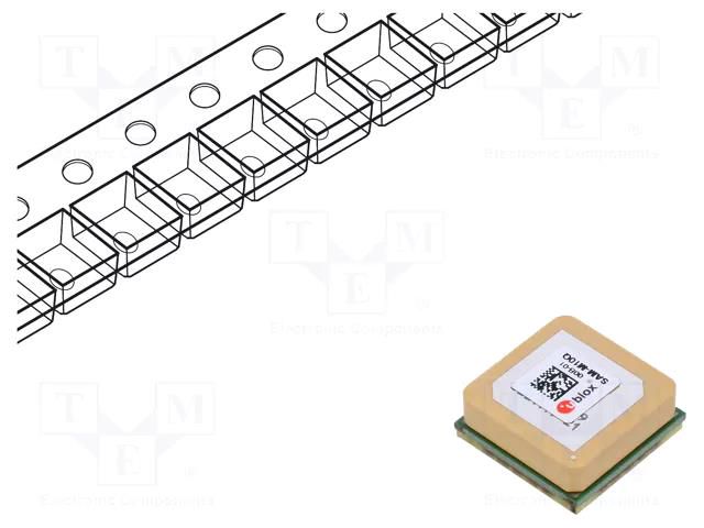 Module: GPS/BEIDOU/GALILEO/QZSS; NMEA,UBX; -165dBm; 2.7÷3.6VDC u-blox SAM-M10Q-00B