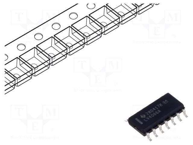 IC: analog switch; bilateral; Ch: 4; SMD; SOIC14; 2÷5.5VDC; 74LV TEXAS INSTRUMENTS SN74LV4066ADR