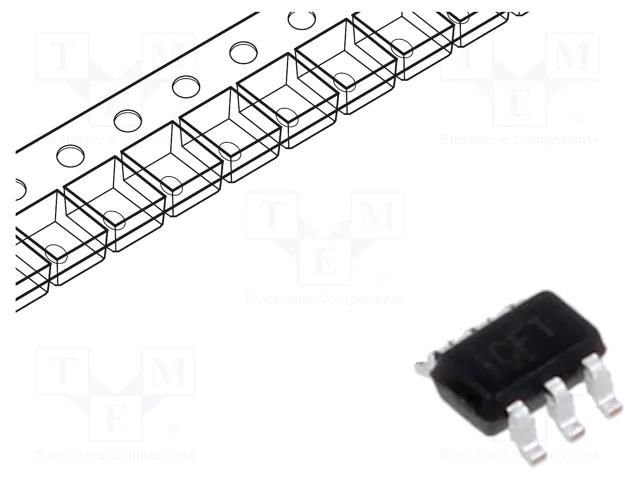 IC: instrumentation amplifier; 80kHz; Ch: 1; SC70-6; 50V/V; 100uV TEXAS INSTRUMENTS INA213AIDCKT