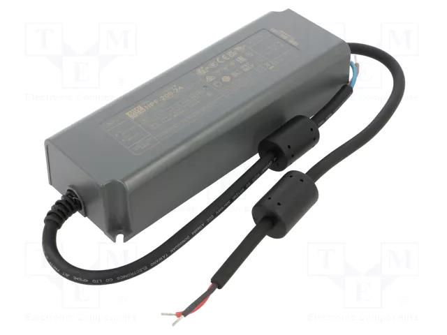 Power supply: switching; LED; 200W; 24VDC; 8.3A; 90÷305VAC; IP67 MEAN WELL NPF-200-24