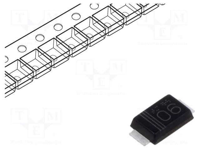 Diode: Schottky rectifying; SOD128; SMD; 60V; reel,tape ROHM SEMICONDUCTOR RBR1LAM60ATR