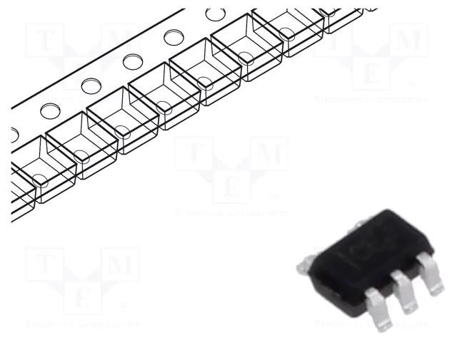 IC: digital; AND; Ch: 1; IN: 2; CMOS; SMD; SC70-5; 1.65÷5.5VDC; 10uA TEXAS INSTRUMENTS SN74LVC1G08DCKR