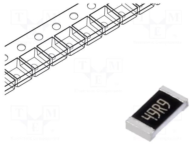 Resistor: thin film; precise; SMD; 1206; 49.9Ω; 250mW; ±0.1% ROYALOHM TC0625B499JT5J