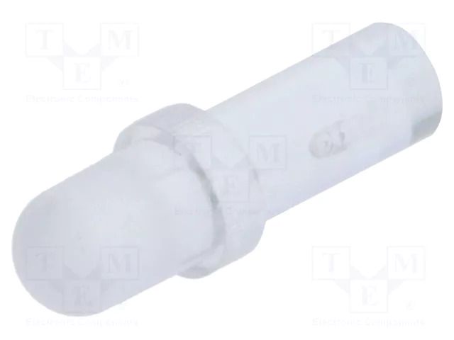 Fiber for LED; Ø3mm; L: 7mm; round; Front: convex; straight; PLP1 BIVAR PLP1-7MM