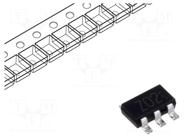 Transistor: NPN / PNP; bipolar; complementary pair; 30V; 1.5A ROHM SEMICONDUCTOR QSZ2TR