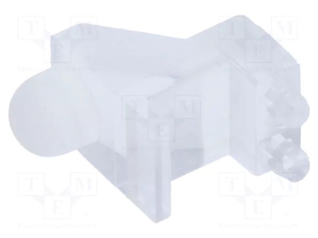 Fiber for LED; Ø3mm; Front: convex; angular,with PCB mounting BIVAR SLP3-200-100-R