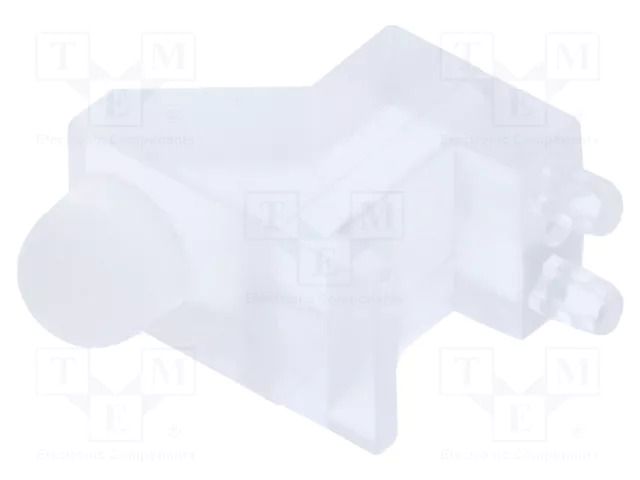Fiber for LED; Ø3mm; Front: convex; angular,with PCB mounting BIVAR SLP3-250-100-R