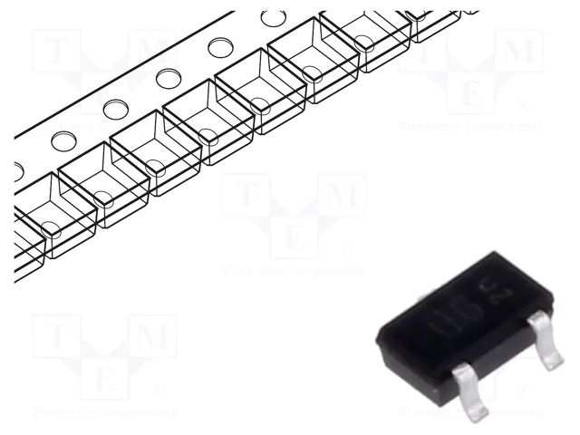 Sensor: Hall; unipolar; SC59; 5÷13.5mT; Usup: 2.7÷18VDC; SMT INFINEON TECHNOLOGIES TLE4906KHTSA1